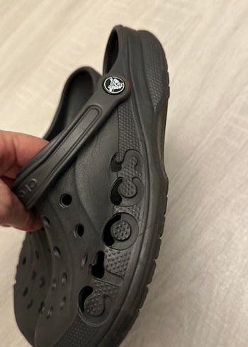 Crocs Antrasit rengi Erkek Crocs marka orijinal Kauçuk Terlik