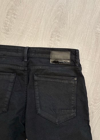 Erkek Siyah Regular Fit Denim Jean - Görsel 5