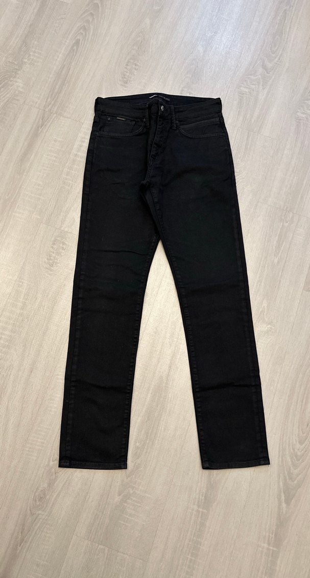 Erkek Siyah Regular Fit Denim Jean - Görsel 2