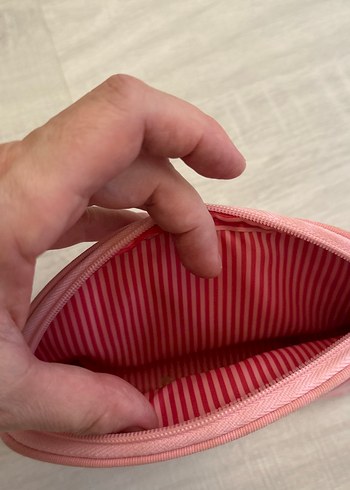 Beden pembe Renk Victoria's Secret Pembe Fermuarlı Makyaj Çantası
