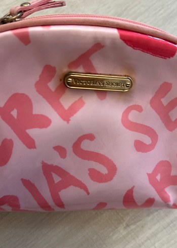 Victoria s Secret Victoria's Secret Pembe Fermuarlı Makyaj Çantası