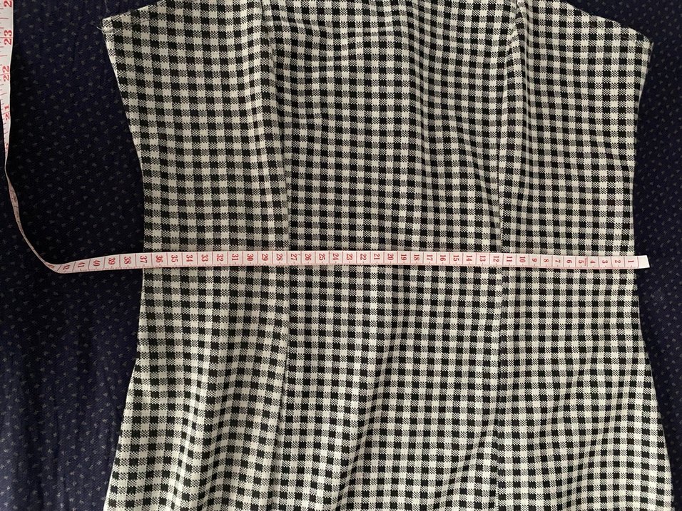 Kareli Midi Kolsuz Elbise - Görsel 2