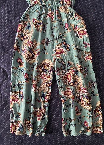 Bohem Çok Renkli Kadın Uzun Tulum - Görsel 3