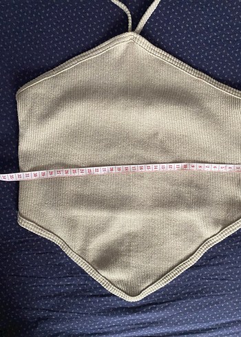 Bej Bağlamalı Crop Top - Görsel 2