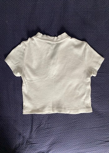 Beyaz Mini Kadın Crop - Görsel 3