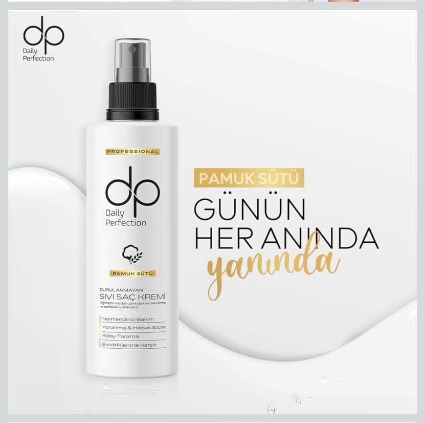 DP Pamuk Sütü Durulanmayan Saç Kremi - Görsel 4