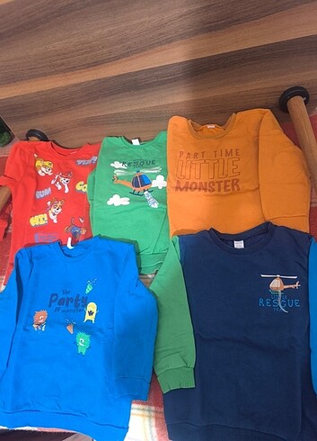 5 adet sweatshirt 