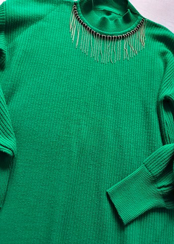 Kadın Yeşil Uzun Kollu Triko takım - Görsel 2