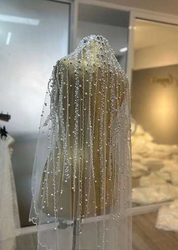 Uzun Kollu Beyaz Prenses Gelinlik - Görsel 7