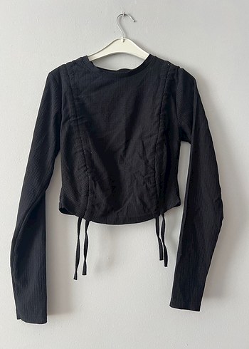 Siyah Uzun Kollu Kadın Bluz - Görsel 2