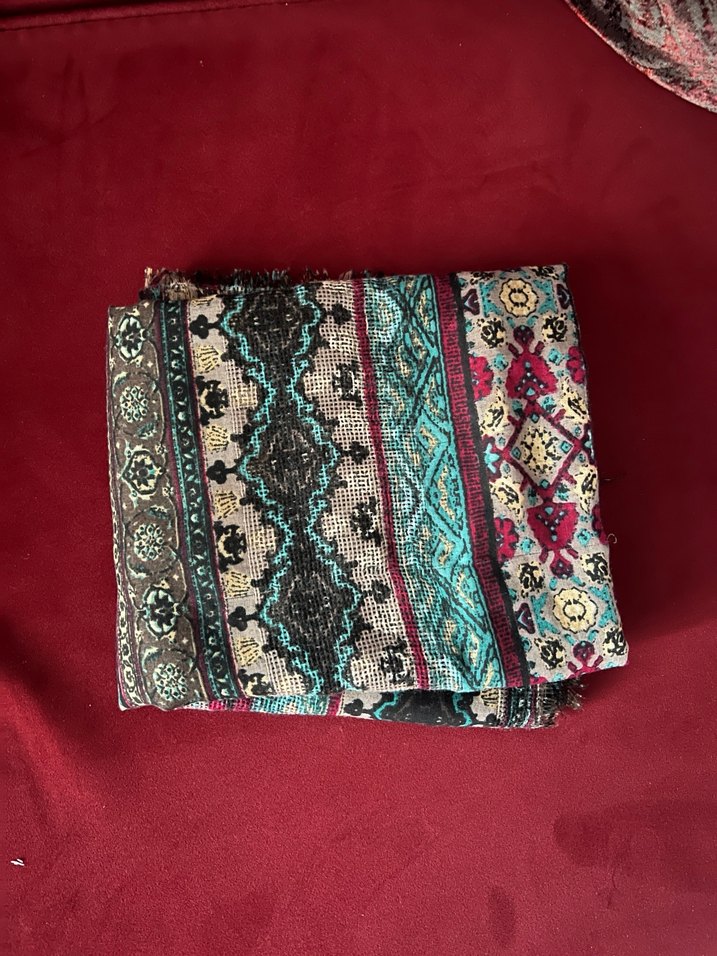 Çok Renkli Bohem Kadın Şal - Görsel 2