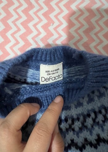 Mavi Erkek Çocuk Yuvarlak Yaka Triko Kazak - Görsel 4