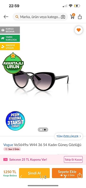 Vogue kadın gözlük
