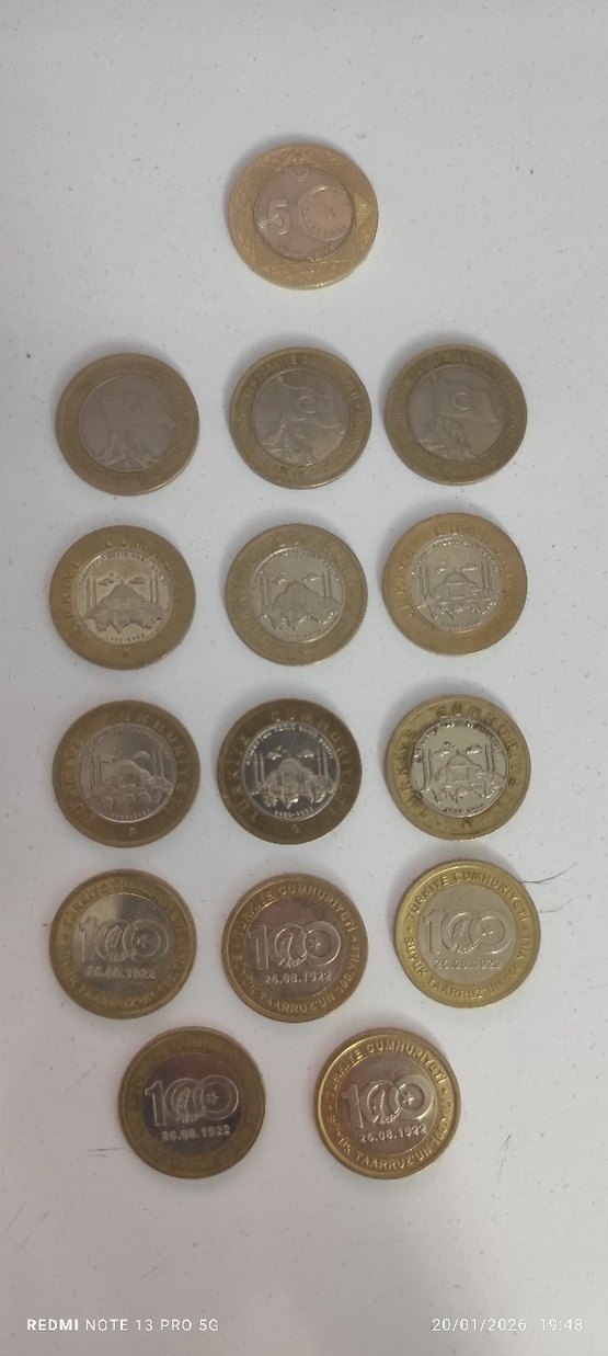 1 tl ve 5tl özel hatıra paraları| 1 & 5 Fiyat açıklamada - Görsel 2