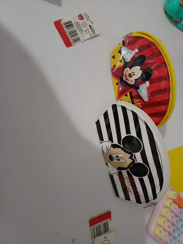 Renkli Mickey Mouse Fermuarlı Çocuk Cüzdanları - Görsel 2