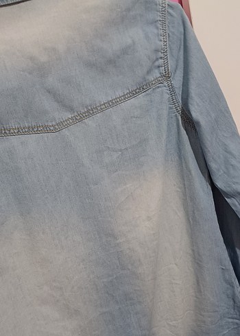 kız çocuk kot gömlek - Görsel 3