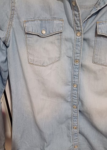 kız çocuk kot gömlek - Görsel 4