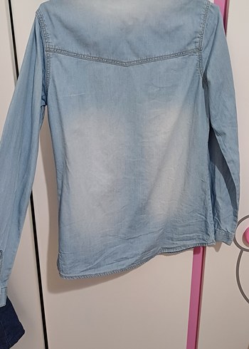 kız çocuk kot gömlek - Görsel 2