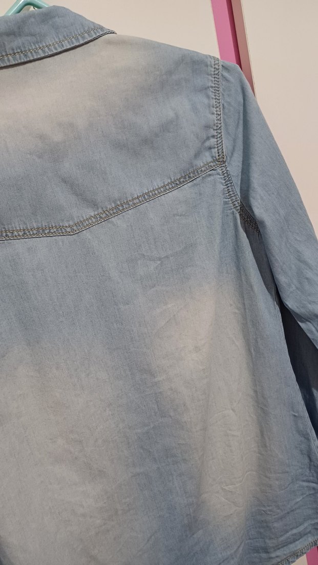 kız çocuk kot gömlek - Görsel 3