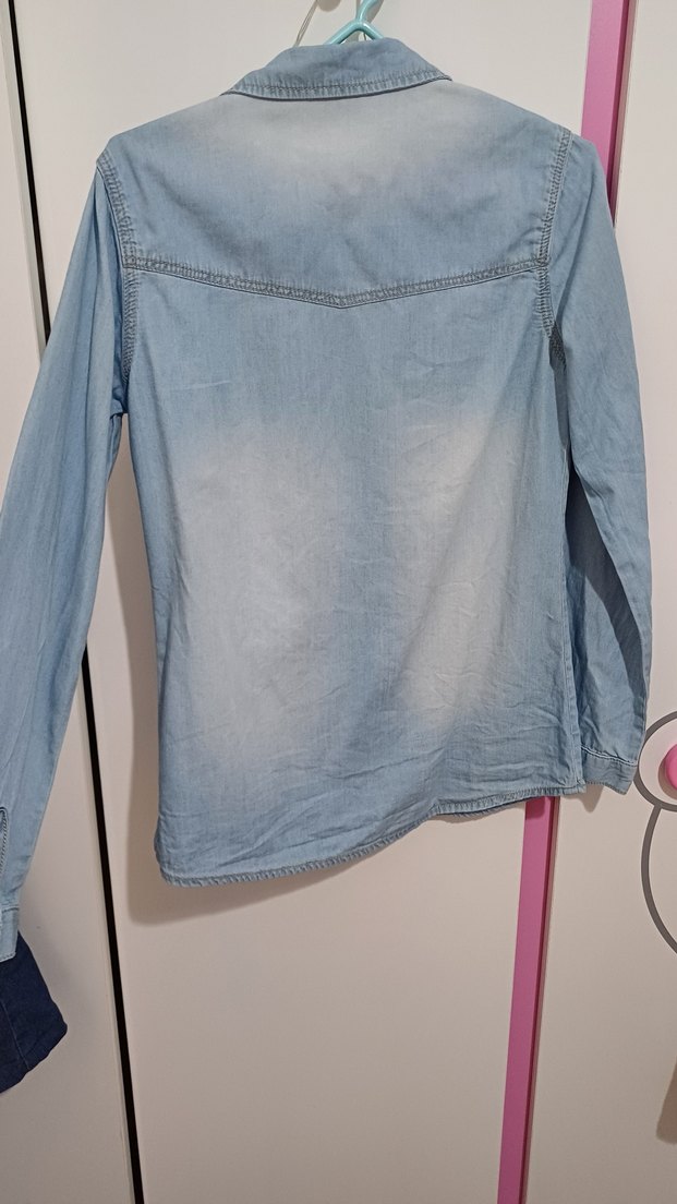 kız çocuk kot gömlek - Görsel 2