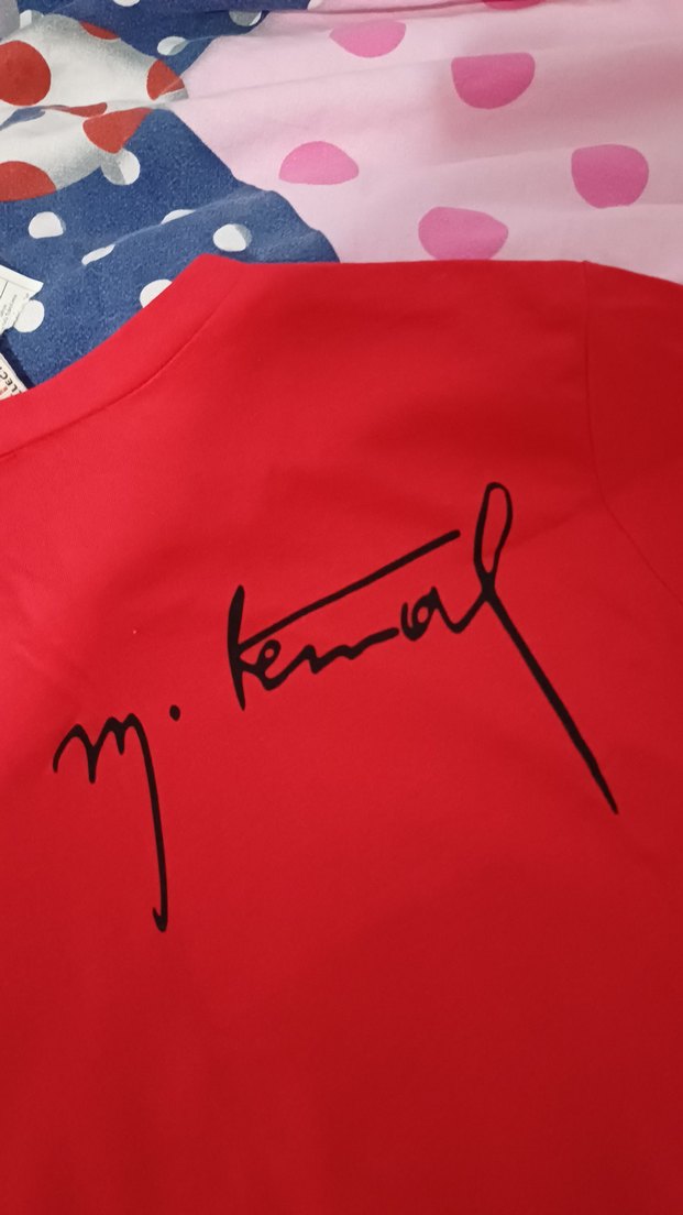 Çocuk Kırmızı atatürk Baskılı Tişört - Görsel 2