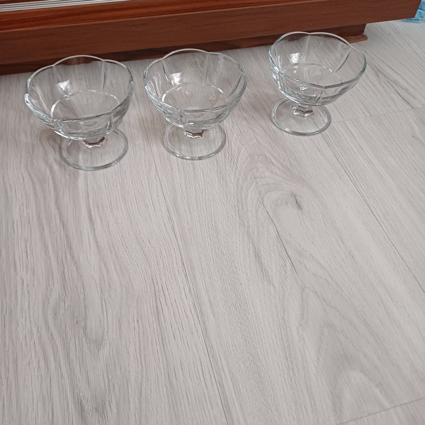 Şeffaf Ayaklı Cam Kase Seti - Görsel 5