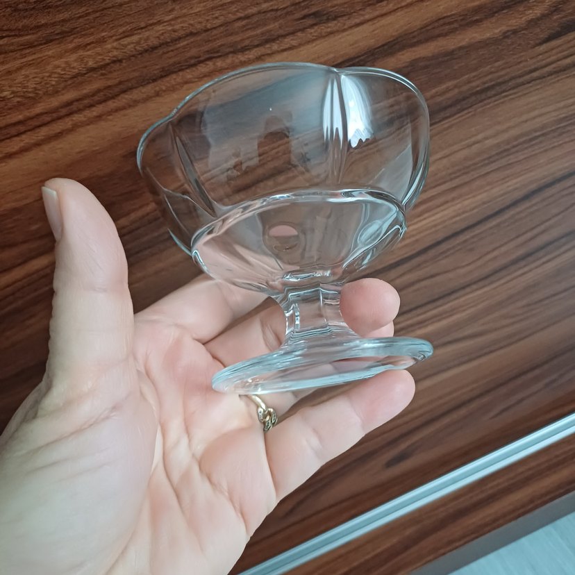 Şeffaf Ayaklı Cam Kase Seti - Görsel 2