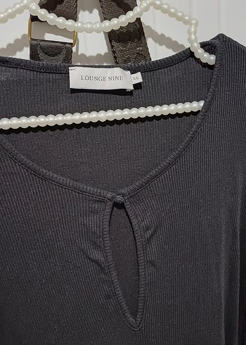 Uzun Kollu Siyah V Yakalı Kemerli Elbise - Görsel 5