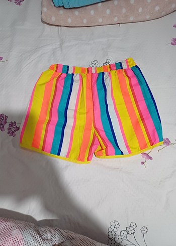 12-13 Yaş Beden çeşitli Renk kız çocuk şort