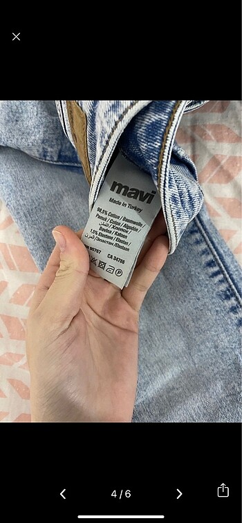 32 Beden çeşitli Renk Mavi jeans
