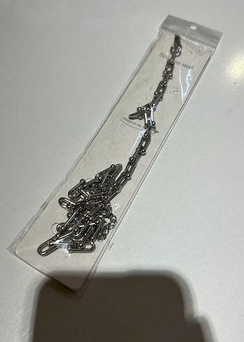 Gri Zincir Detaylı Kadın kolye - Görsel 2