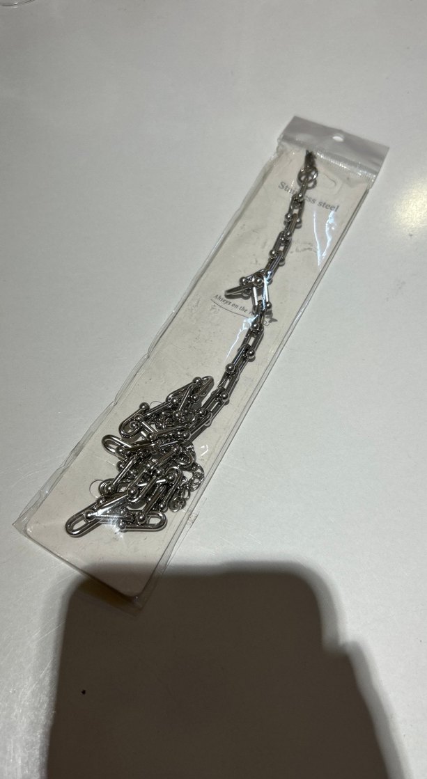 Gri Zincir Detaylı Kadın kolye - Görsel 2