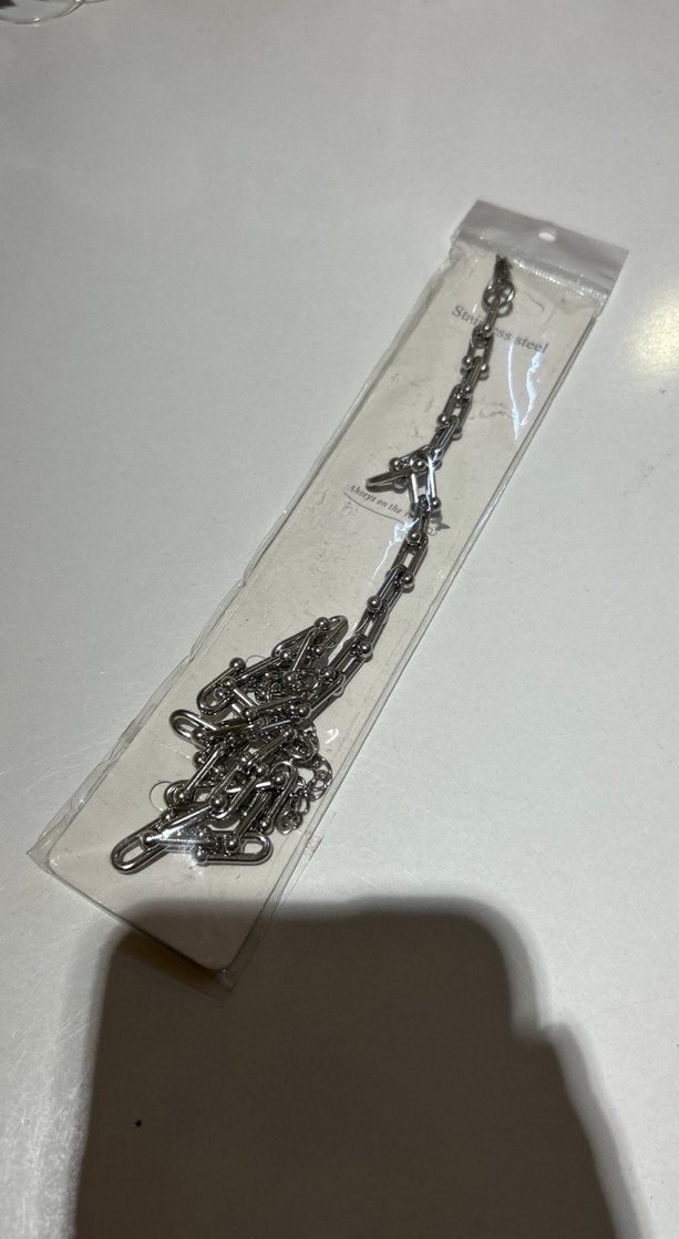 Gri Zincir Detaylı Kadın kolye - Görsel 3