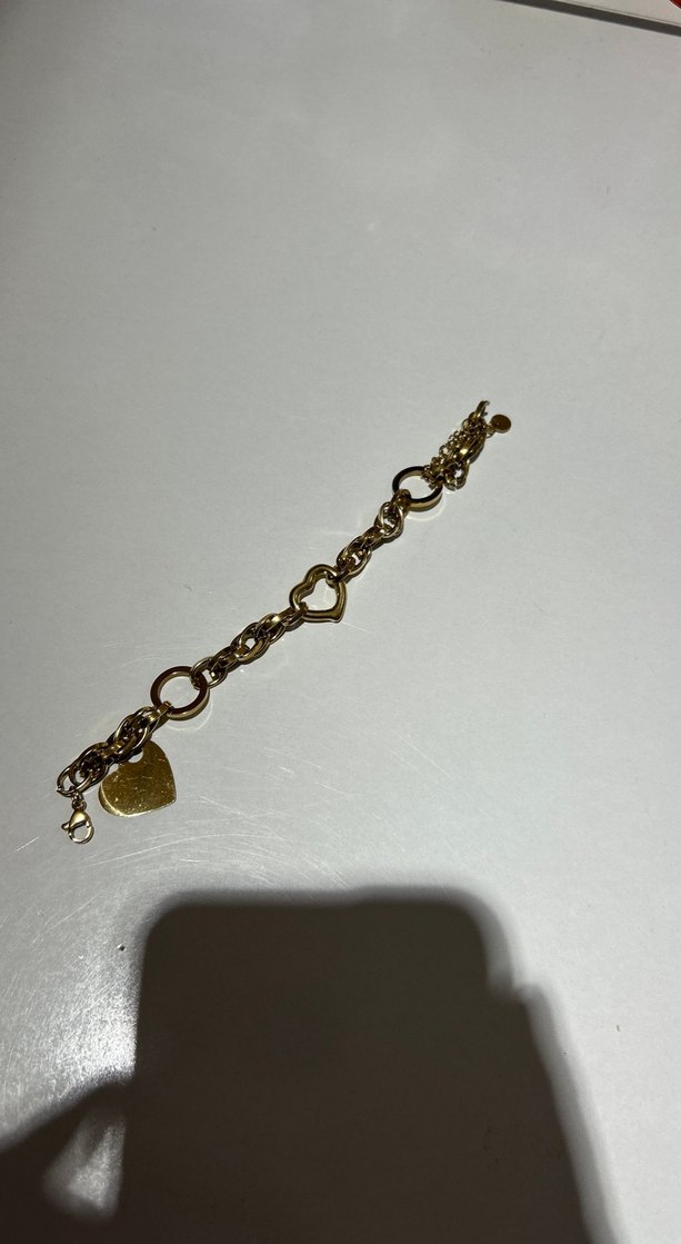 Altın Renk Zincir Detaylı Kadın Bileklik - Görsel 2