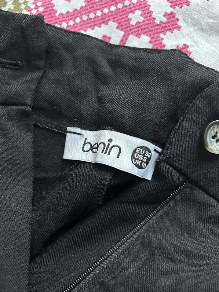 Kadın Siyah Uzun Kumaş Pantolon - Görsel 3