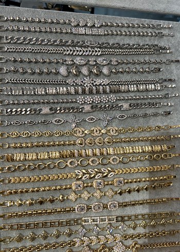 Zincir Detaylı Vintage Kadın Bileklikler - Görsel 5