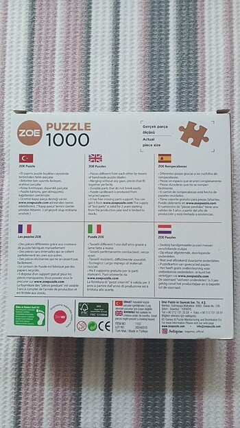 1000 parca Puzzle- Sunset