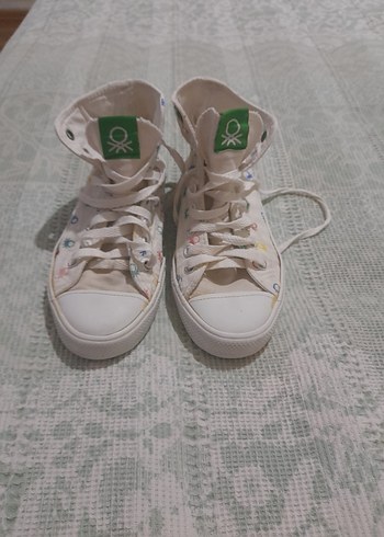 Beyaz Bağcıklı ve Cırt Cırtlı Street Style Spor Ayakkabı - Görsel 2