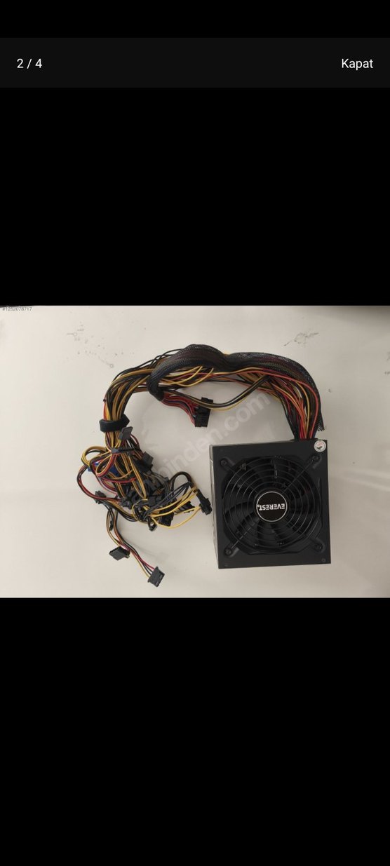 Everest  Bilgisayar Güç Kaynağı 850 watt - Görsel 2