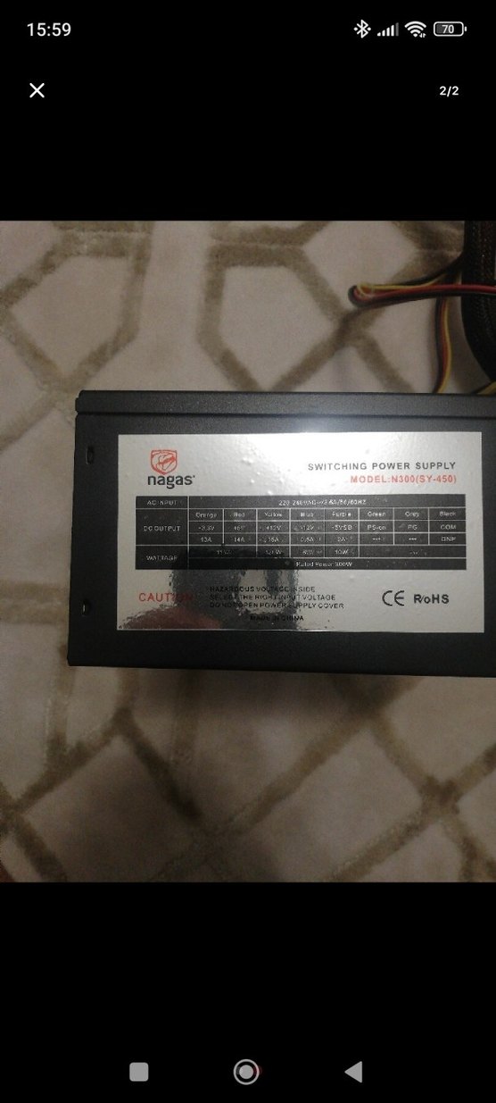 Nagas 350 watt güç kaynağı - Görsel 2