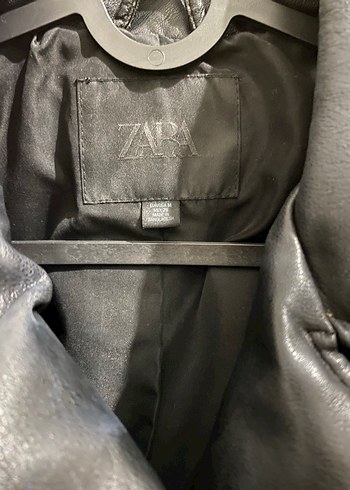 Kadın zara Siyah Deri Biker Ceket - Görsel 3