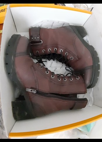 Greyder Bordo Hakiki deri Greyder Kadın Ayakkabı
