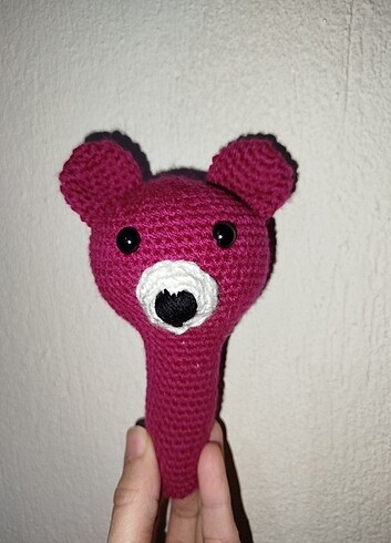 Amigurumi diş kaşıyıcı/sesli çıngırak