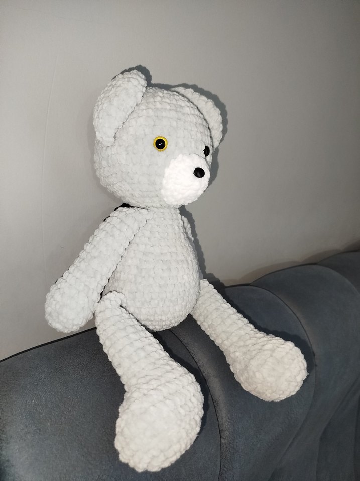 Gri Peluş Ayıcık Oyuncak - Görsel 2