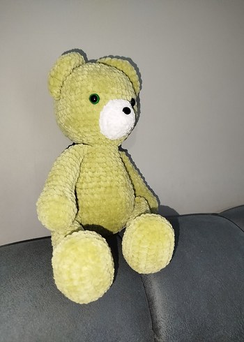Yumuşak Yeşil Peluş Ayıcık - Görsel 4
