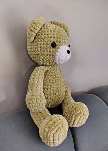 Yumuşak Yeşil Peluş Ayıcık - Görsel 3
