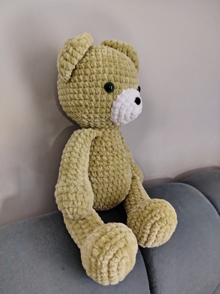 Yumuşak Yeşil Peluş Ayıcık - Görsel 3