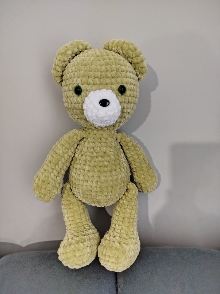 Yumuşak Yeşil Peluş Ayıcık - Görsel 2