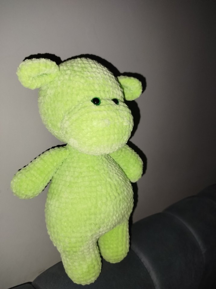 Renkli Yeşil Peluş Oyuncak - Görsel 2