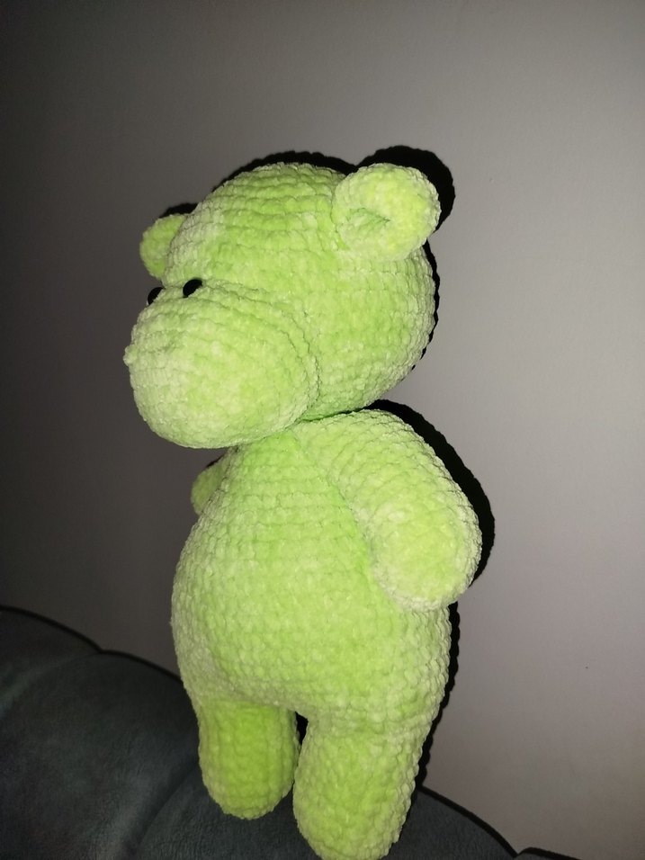 Renkli Yeşil Peluş Oyuncak - Görsel 3